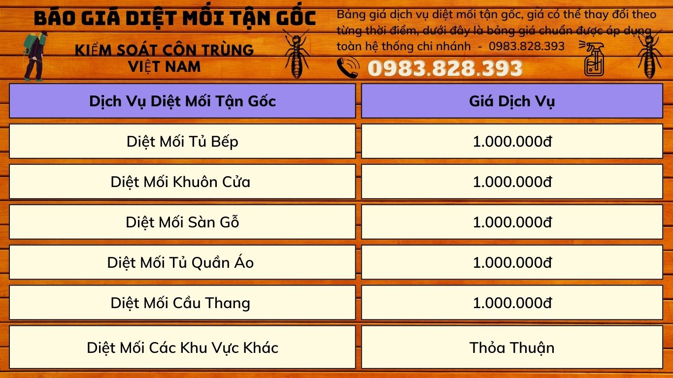 báo giá diệt mối