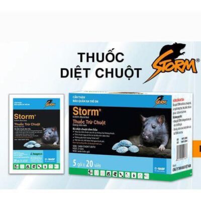 Thuốc Diệt Chuột STORM - Gói 20 Viên (BASF CHLB Đức) | [DIỆT CHUỘT NHÀ] |💯